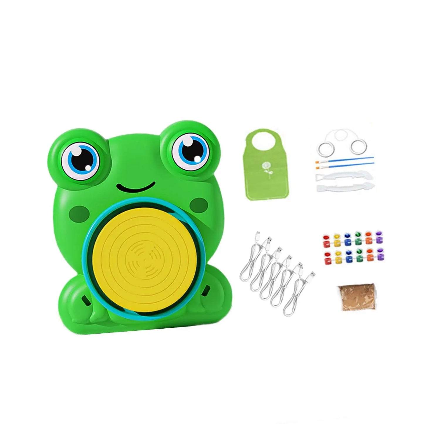 Pottery Wheel Kit: DIY Toy with Clay & Apron