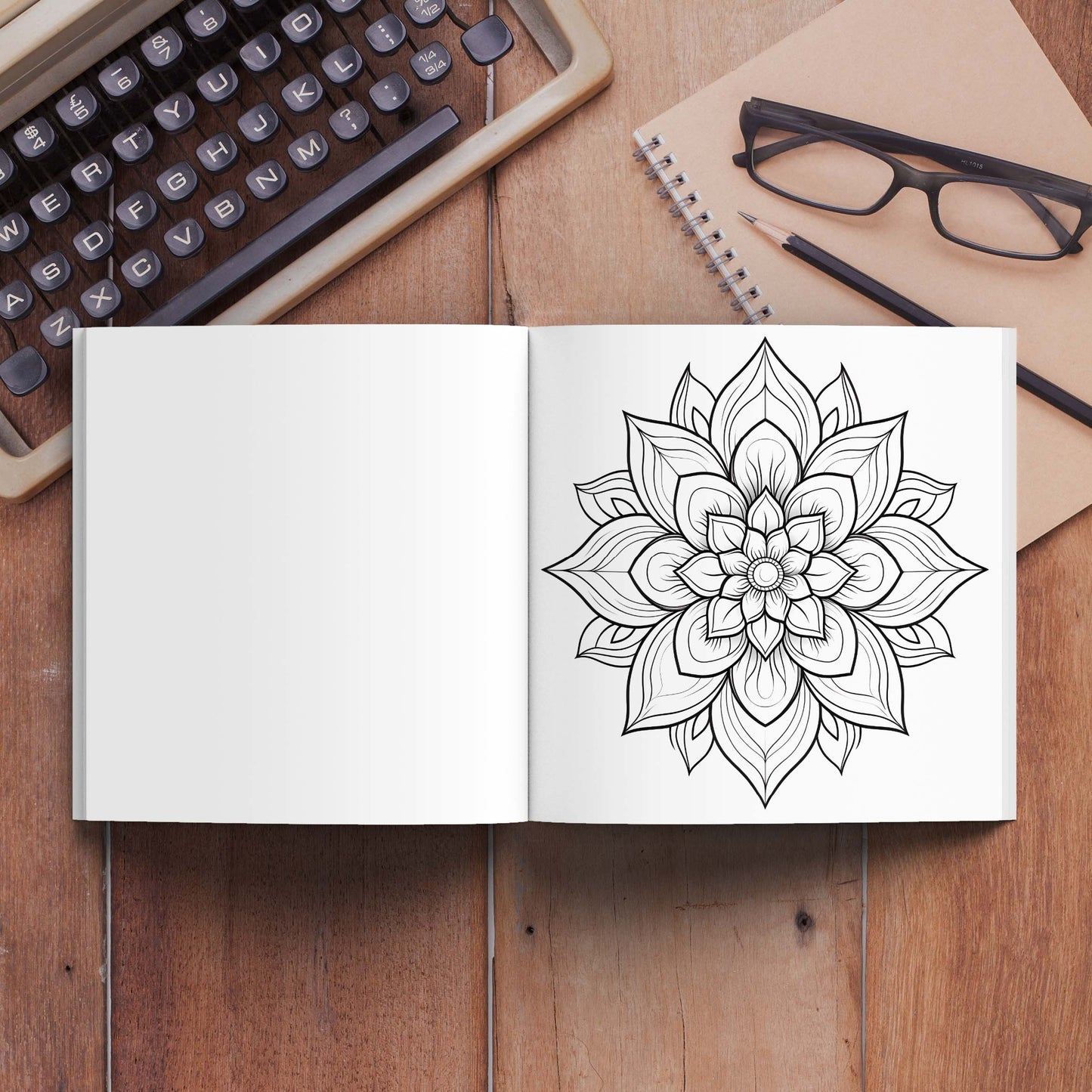 Coloring Book: Mandala Coloring Book for Adults - Stress Relief & Creativity