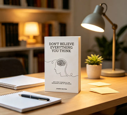 Mind Awareness Hardcover Notebook Minimal Line Art Brain Design Journal Mental Growth Self Reflection Writing Notebook