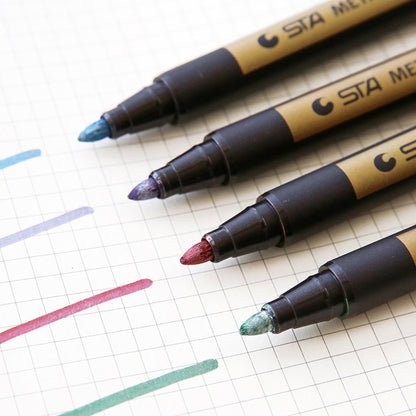 Metallic Color Pen for Dark Paper & DIY Projects