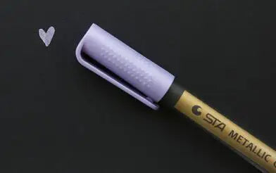 Metallic Color Pen for Dark Paper & DIY Projects