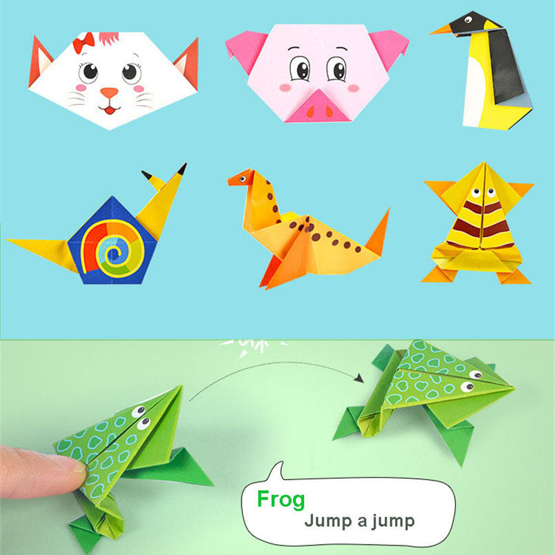 Origami: Montessori 3D Animal Origami - 54 Pages Kids Craft Kit