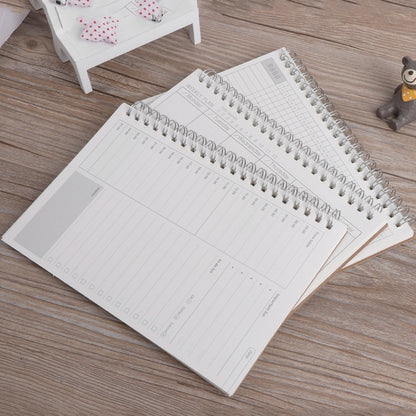 Planner Book Monthly Weekly Daily Agenda Schedule Blank Diary DIY Study Notebook Eco-friendly Paper Stationery School Supplies