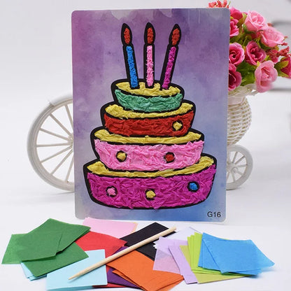 DIY Crafts Kit: Felt Paper Cake for Kids