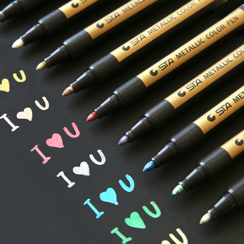 Metallic Color Pen for Dark Paper & DIY Projects