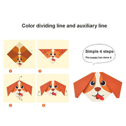 Origami: Montessori 3D Animal Origami - 54 Pages Kids Craft Kit