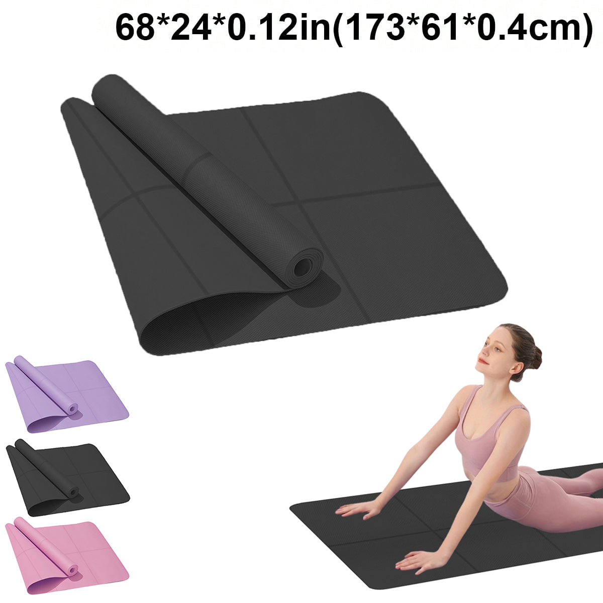 Yoga Mat 4mm EVA Foam - Comfortable Fitness & Pilates Mat