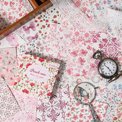 Scrapbooking Vintage Paper Set: 100pcs Retro Stationery & Scrapbooking