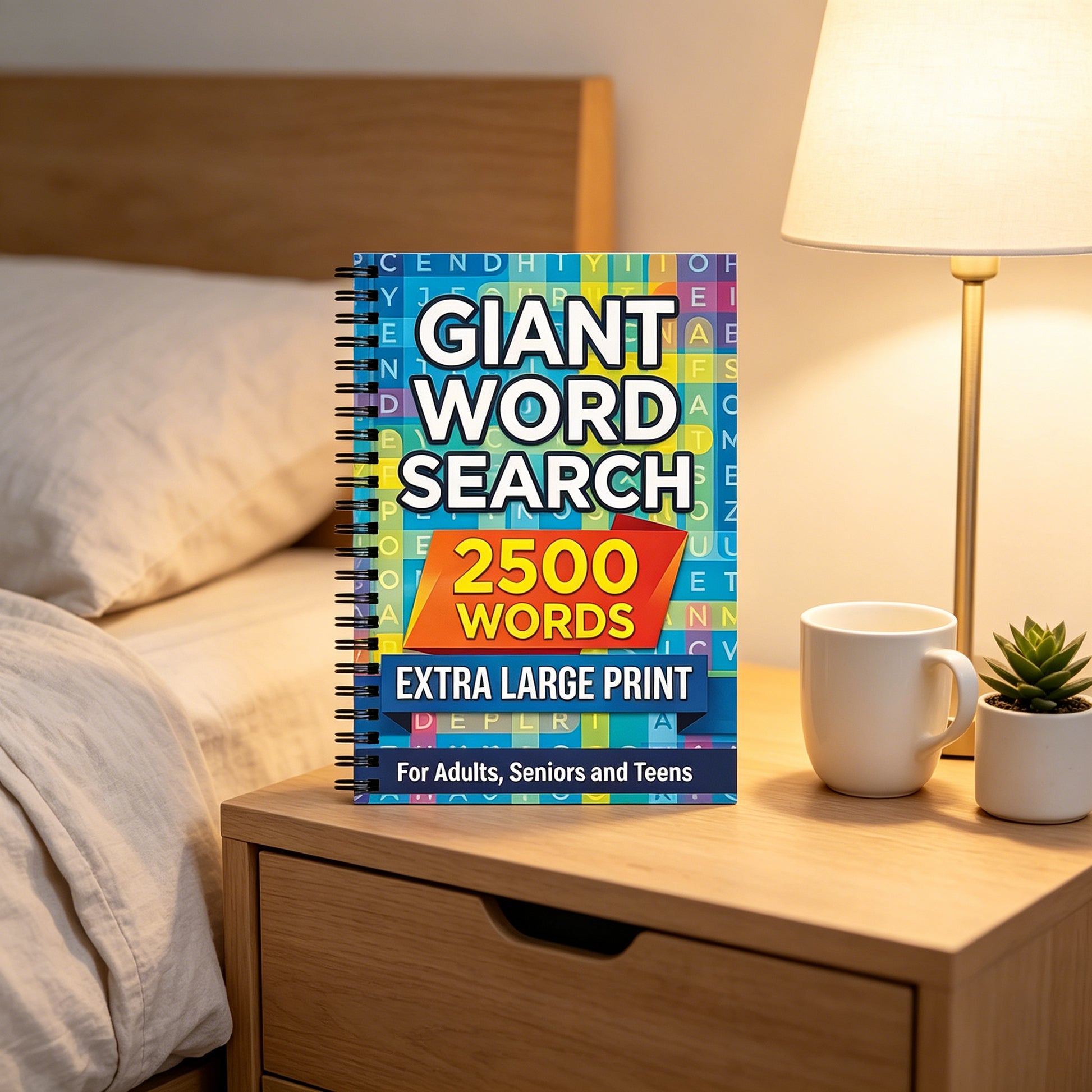 Giant Word Search Puzzle Book: 2500 Words, Extra Large Print