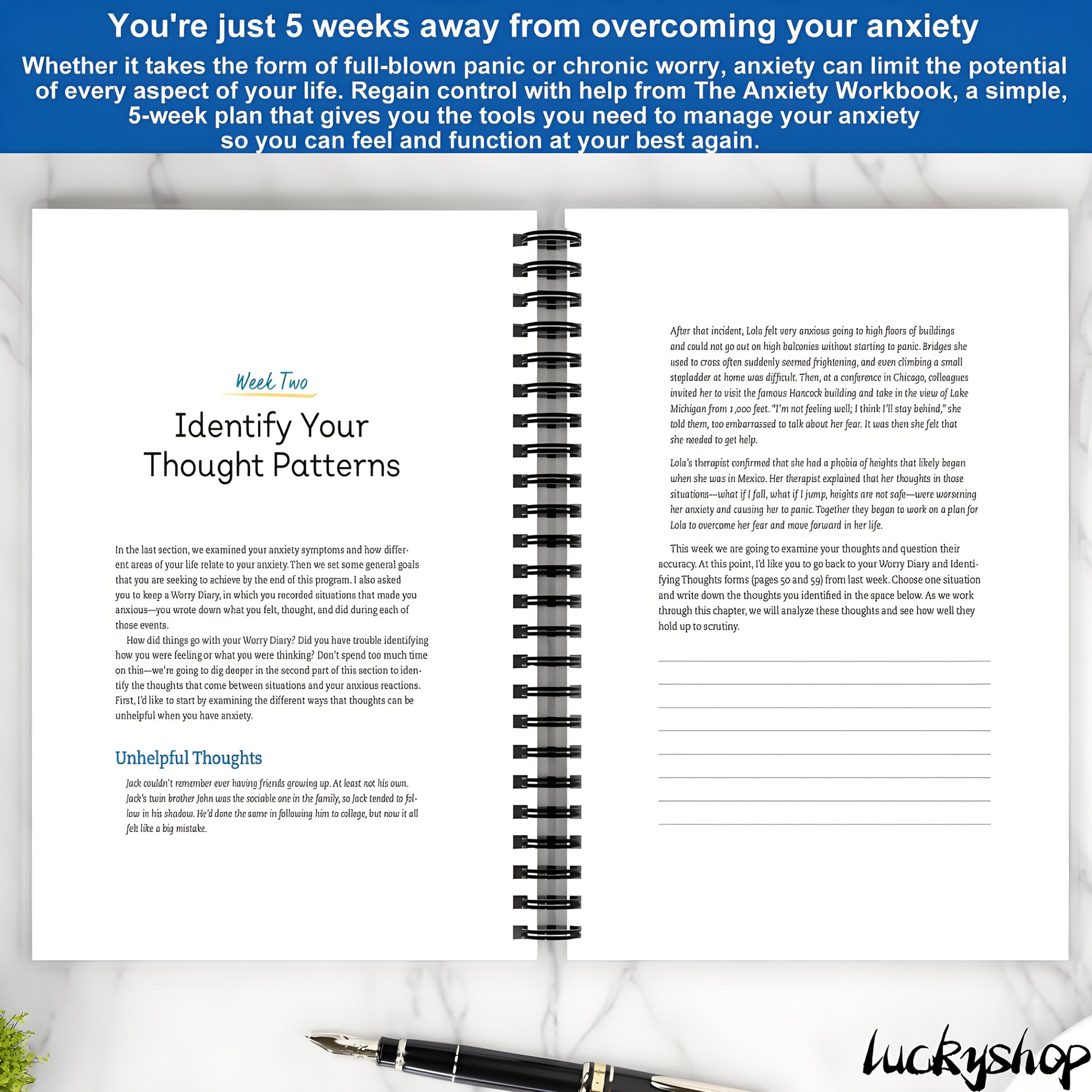 Anxiety Relief: 5-Week Workbook to Heal Your Mind