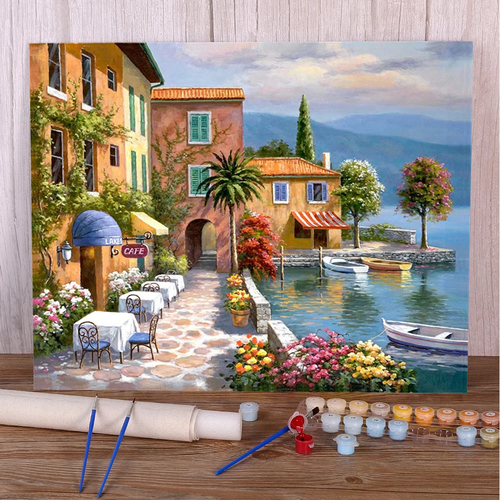 Paint By Numbers Kit - Classic House 40x50 Acrylic Set