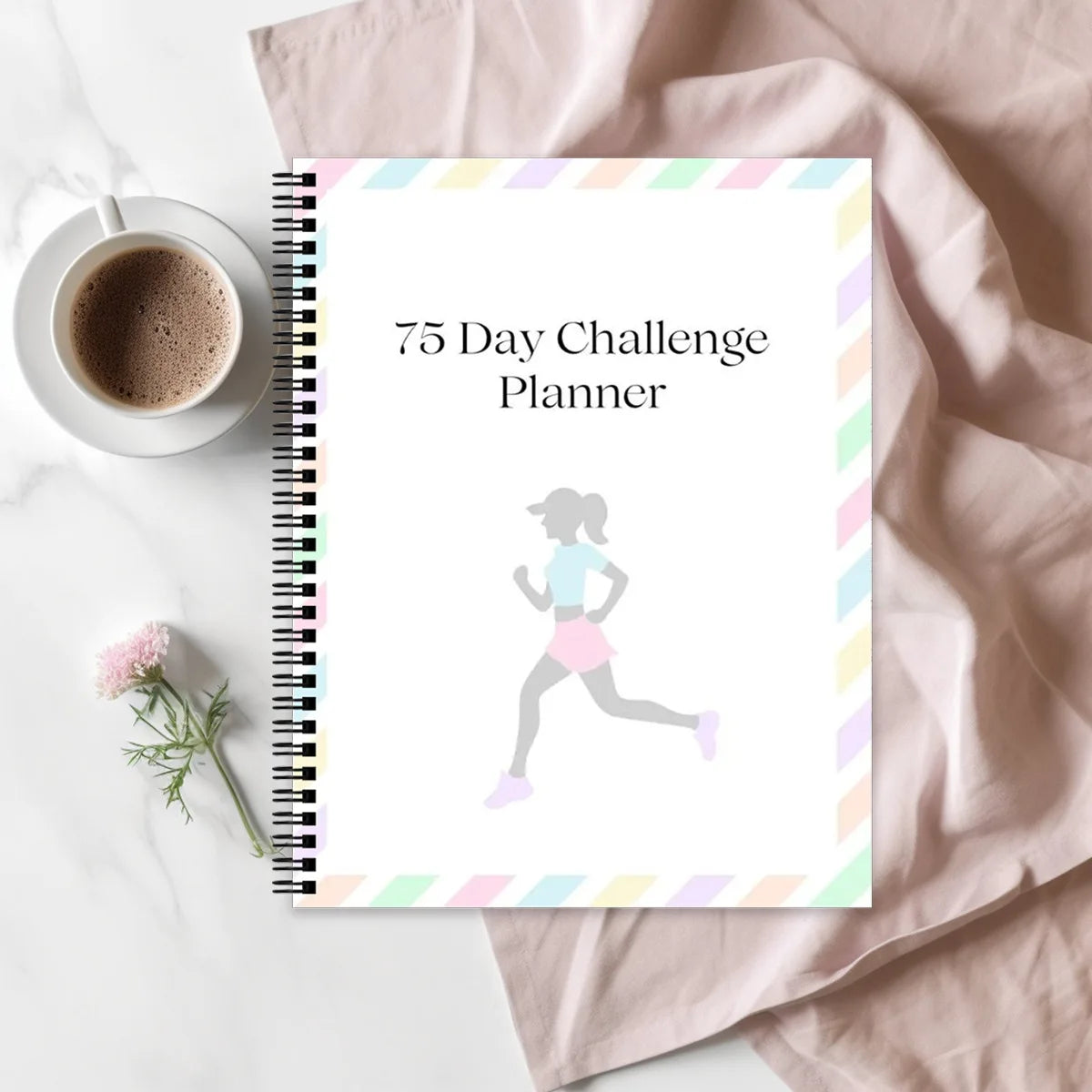 75-Day Multifunctional Goal Planner with Habit Trackers & Milestones Fitness/Study Challenge Journal for Academic Productivity