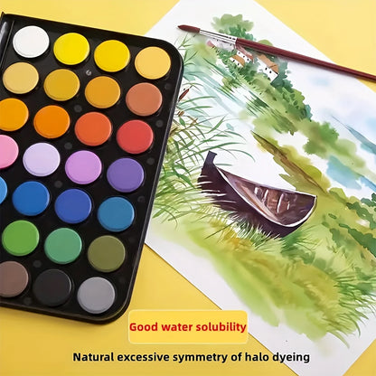 Watercolor: 48 Colors Watercolor Paint Set - Washable & Vibrant