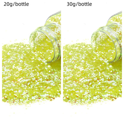 Glitters Sprinkles Powder: Colorful Hexagonal Nail Art