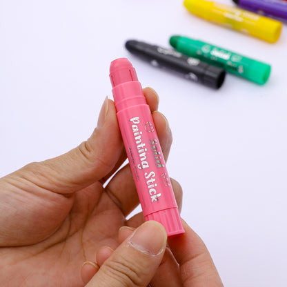 Washable Paint Sticks - 8/12 Colors for Kids & Students