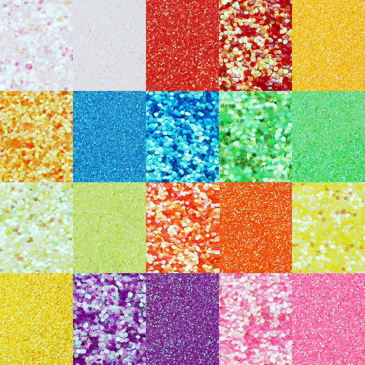 Glitters Sprinkles Powder: Colorful Hexagonal Nail Art