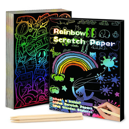 Dazzling Scratch Painting Kit - Parent-Child Interactive Fun