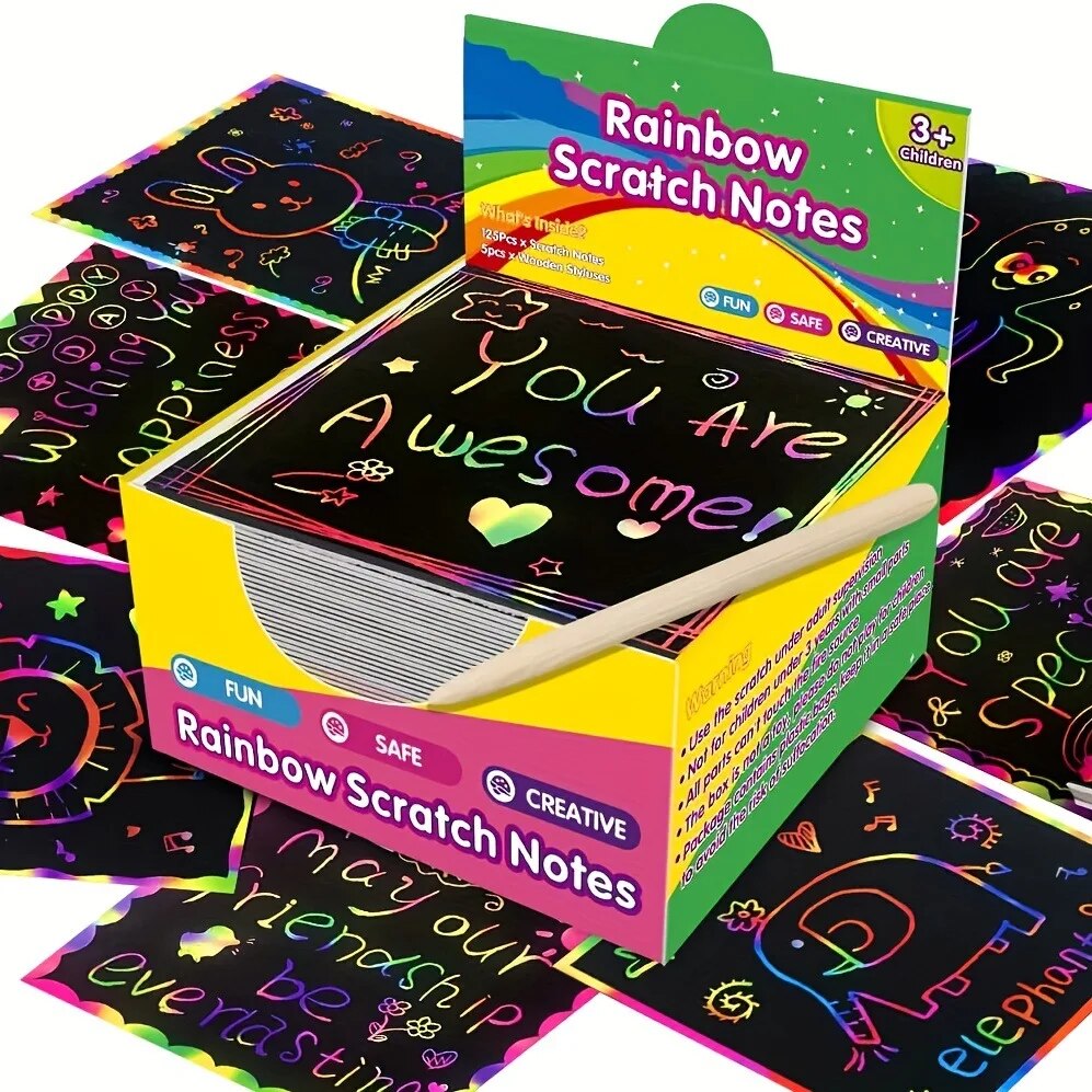 Dazzling Scratch Painting Kit - Parent-Child Interactive Fun