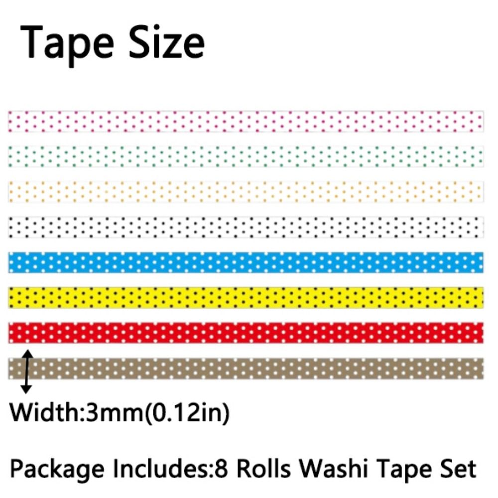 Sticker Rolls - 3MM Wide DIY Stickers