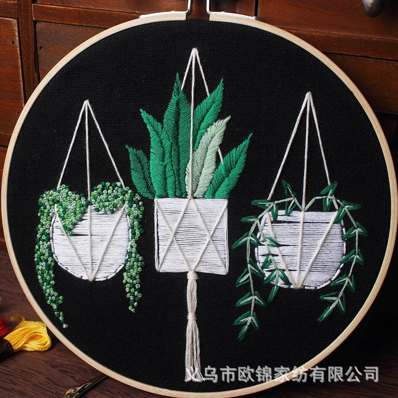 Embroidery Kit: Beginner Cross Stitch Set, Multi Pattern