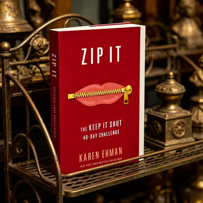 Zip It English Paperback Karen Ehman 40-Day Challenge Communication Skills Emotional Control Self Improvement Book