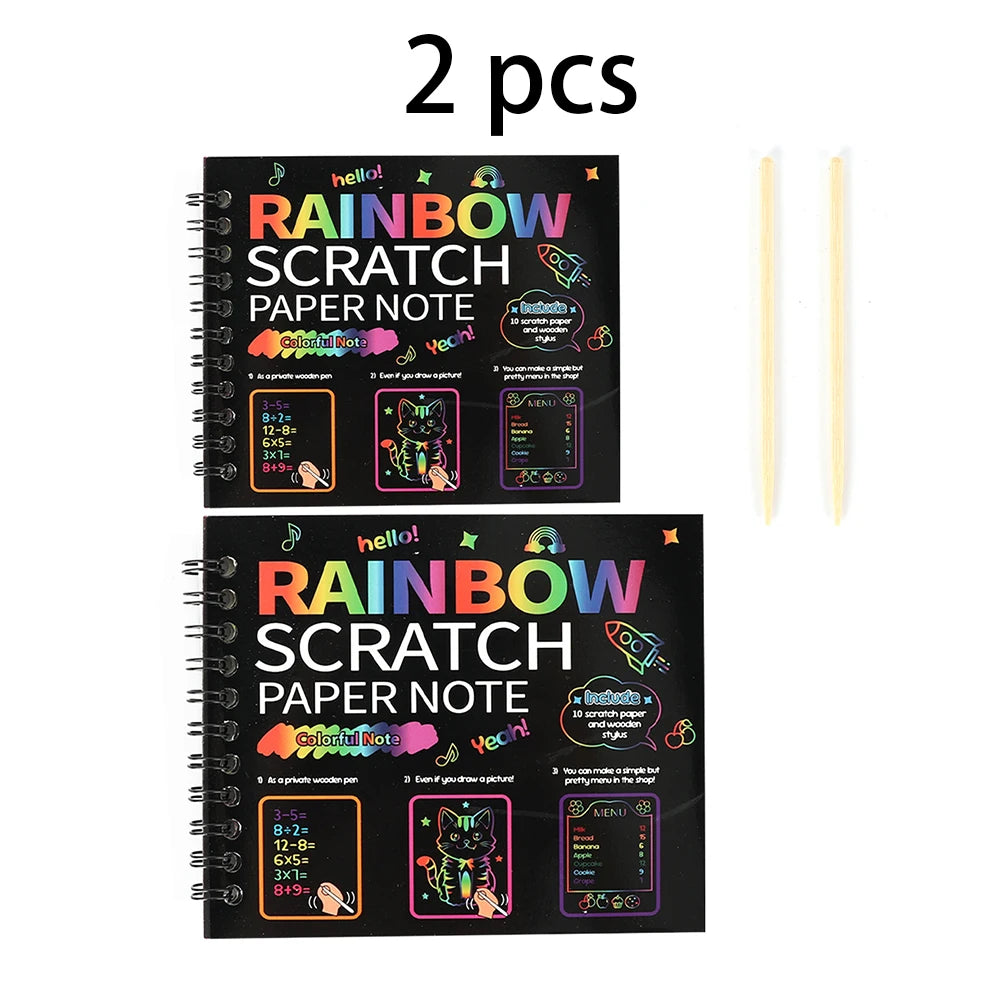Dazzling Scratch Painting Kit - Parent-Child Interactive Fun