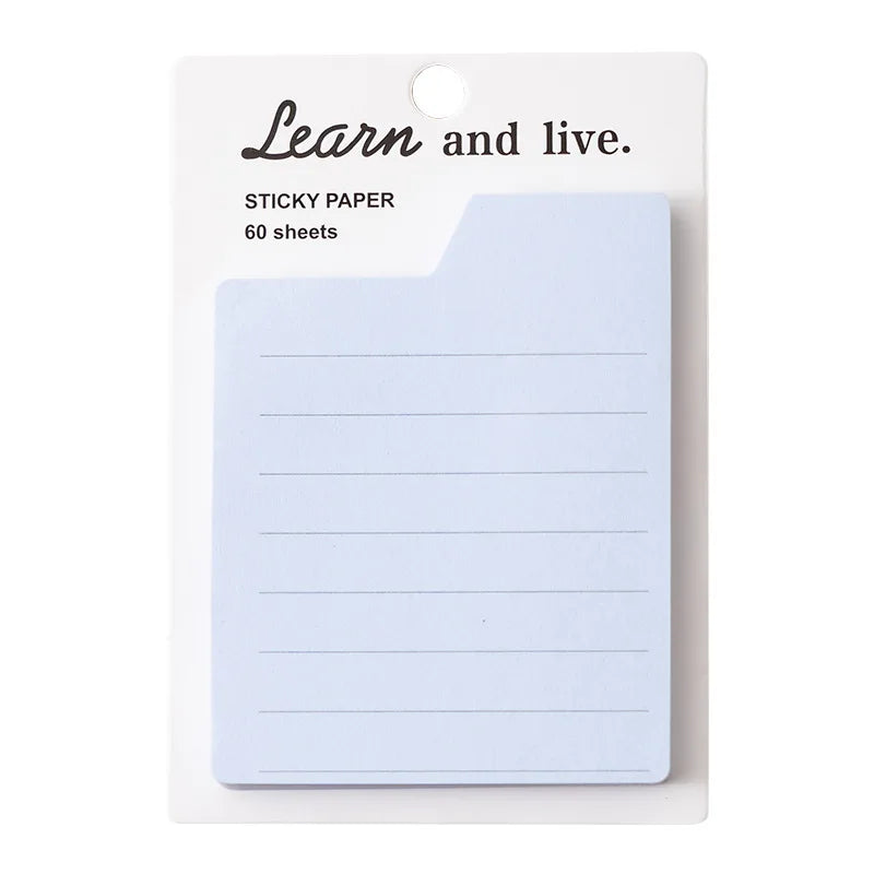 60 Pages Memo Pad Self-adhesive Mini List Note Paper Dual Daily Scheduler Planner Yearly Office Plan