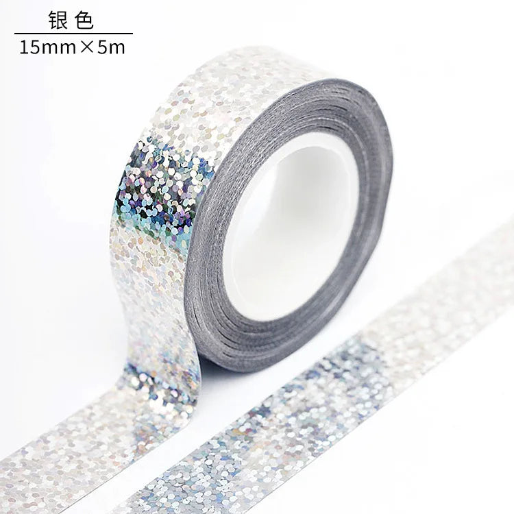 Colorful Laser Washi Tape - DIY Scrapbooking & Labeling