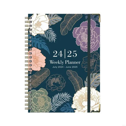 Planner Book: Weekly & Monthly with Pocket