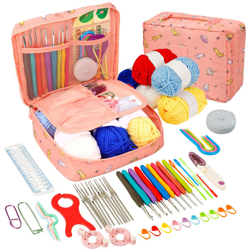 Crochet Kit for Beginners: Travel-Friendly Yarn & Hooks