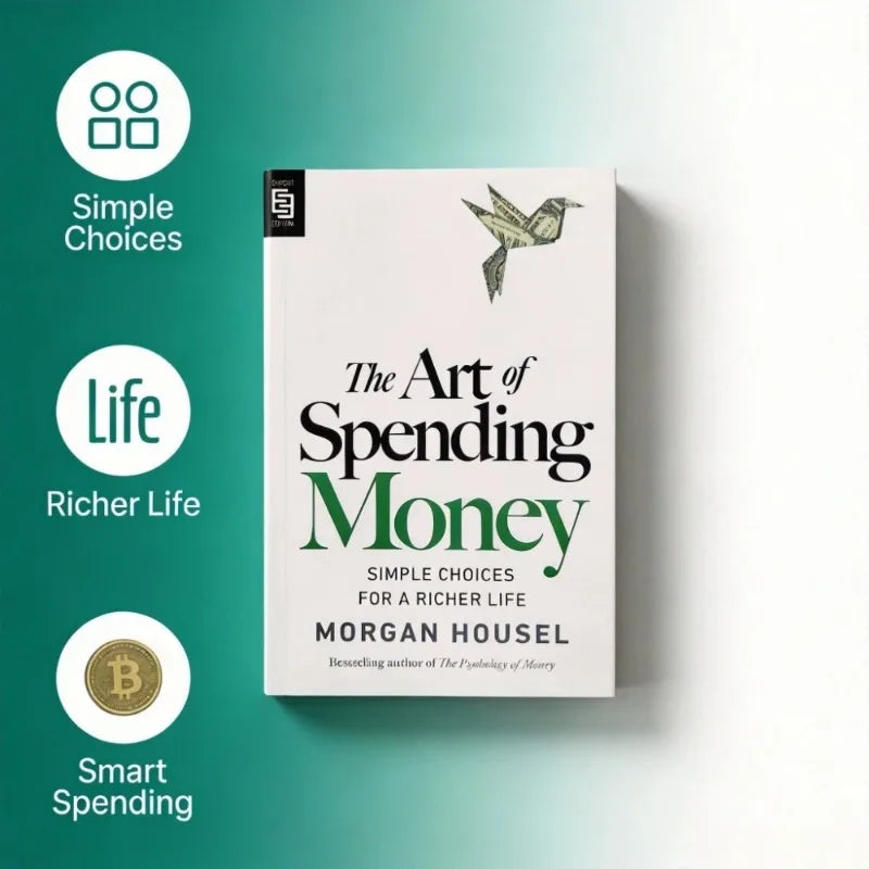 The Art of Spending Money By Morgan Housel - Financial Self-Help Book for Mindful Spending & A Richer Life