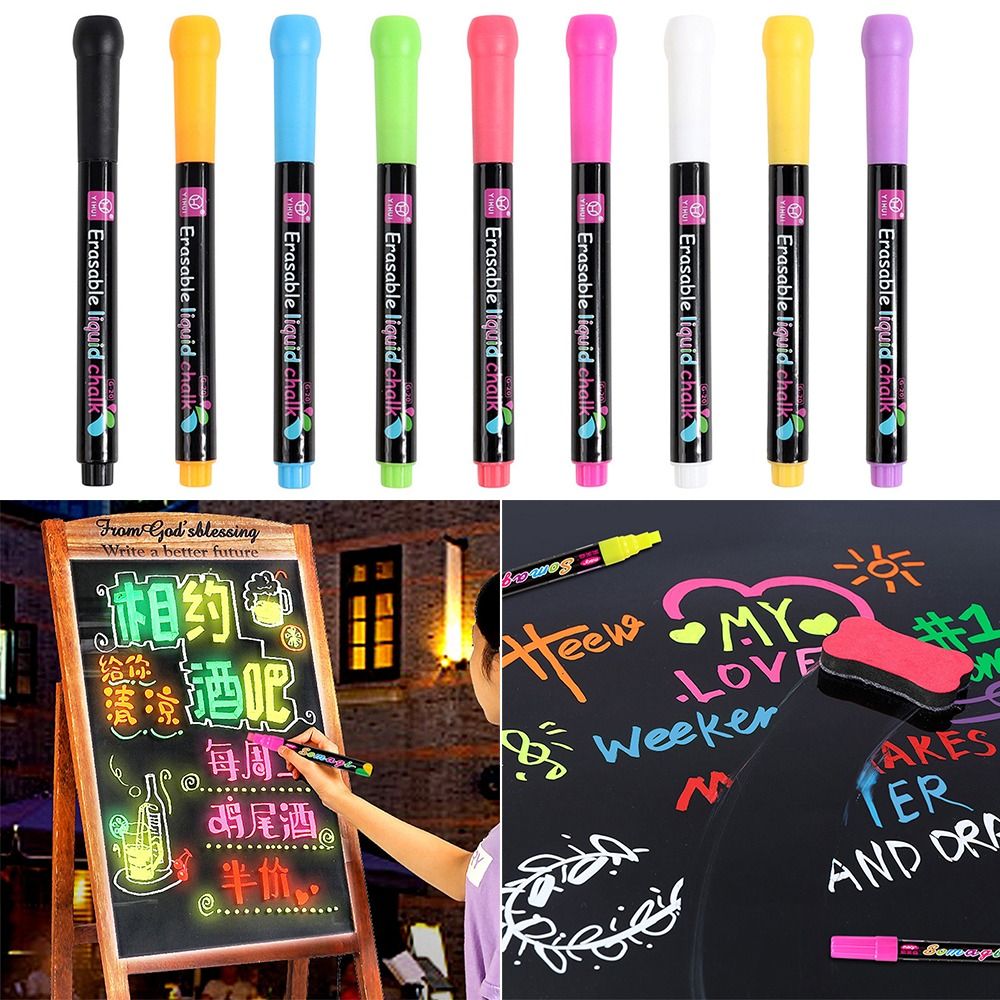 Liquid Chalk Markers: Dust-Free, Erasable Art Pens