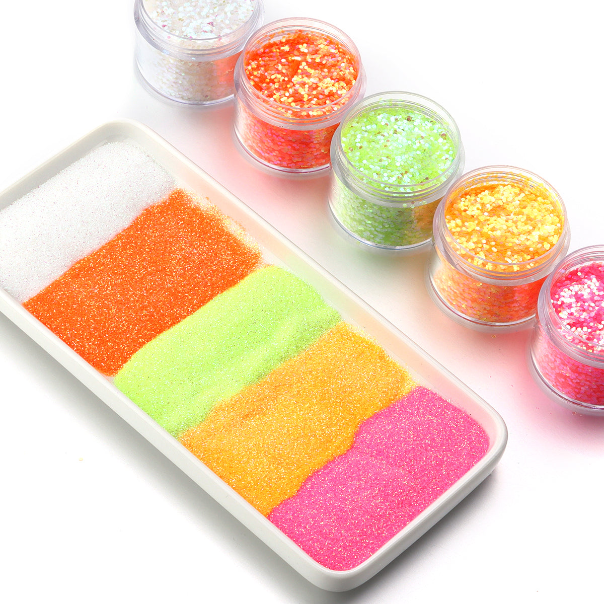 Glitters Sprinkles Powder: Colorful Hexagonal Nail Art