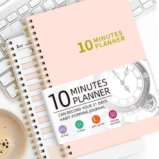 A5 Daily Planner Book: Time Blocking & Habit Tracker