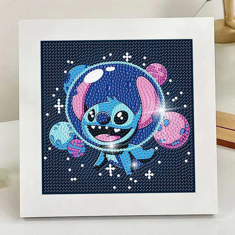 Stickers: Cartoon Diamond DIY Yoda & Stitch Crystal Art