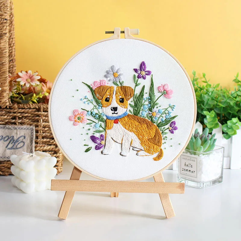 Embroidery Kit - Beginner Floral Cross Stitch Set