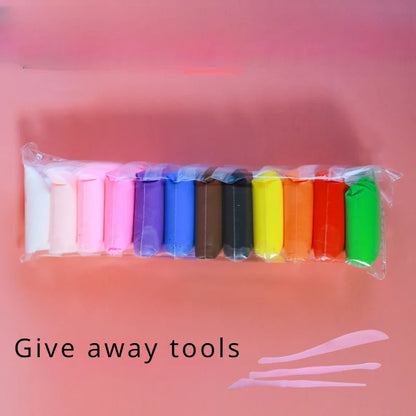 Air Dry Clay Set - Non-Toxic, Vibrant Colors & Tools