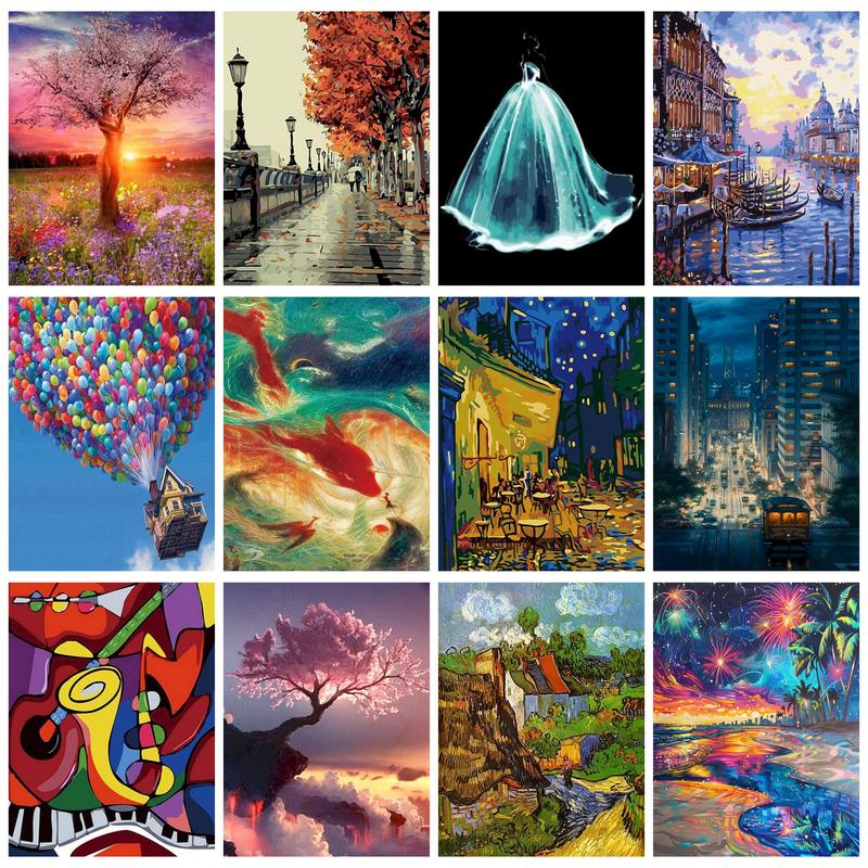 Paint By Numbers Kit 40x50cm - Beach Night Art for Adults