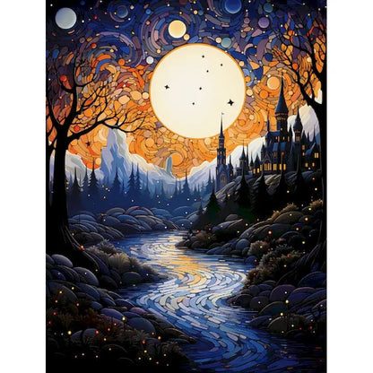 Cityscape Paint by Numbers Kit - Framed Canvas DIY Art