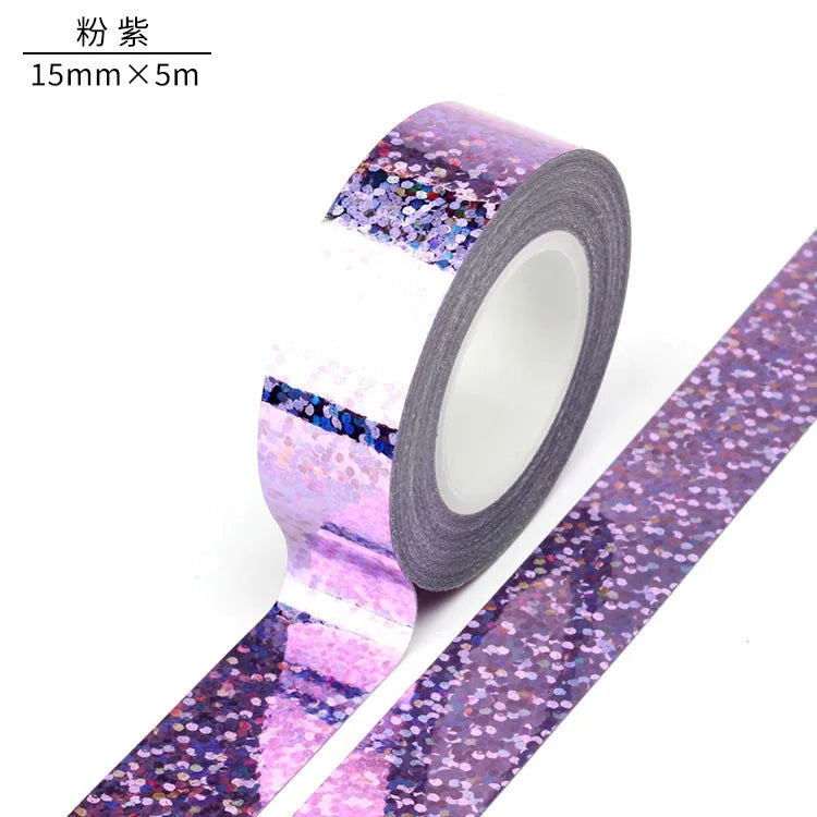 Colorful Laser Washi Tape - DIY Scrapbooking & Labeling