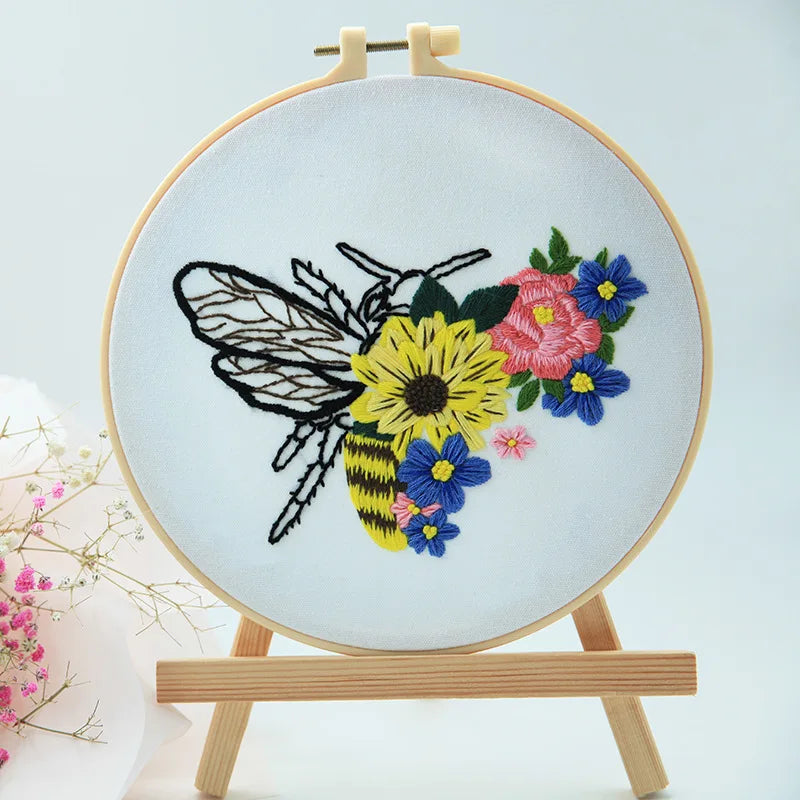 Embroidery Kit: Beginner Cross Stitch Set, Multi Pattern