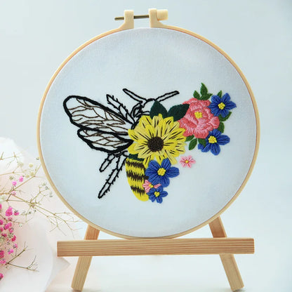 Embroidery Kit: Beginner Cross Stitch Set, Multi Pattern