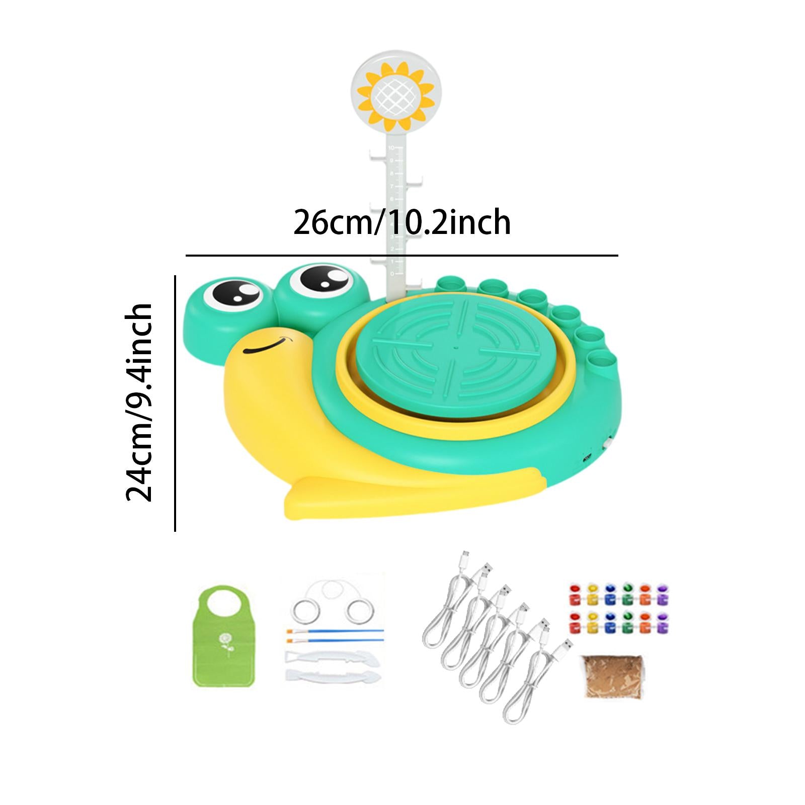 Pottery Wheel Kit: DIY Toy with Clay & Apron