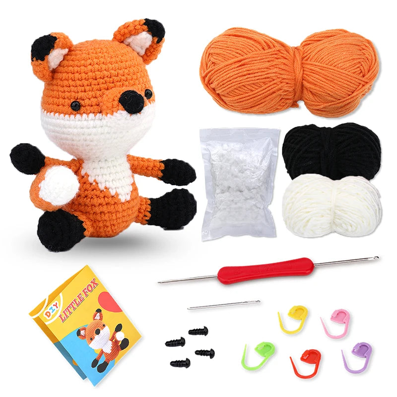 MIUSIE Crochet Kit: Yarn & Hook for Beginners + Video Guides