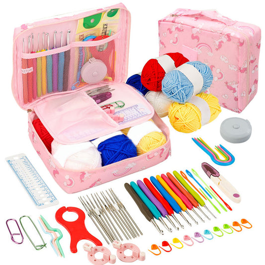 Crochet Kit for Beginners: Travel-Friendly Yarn & Hooks
