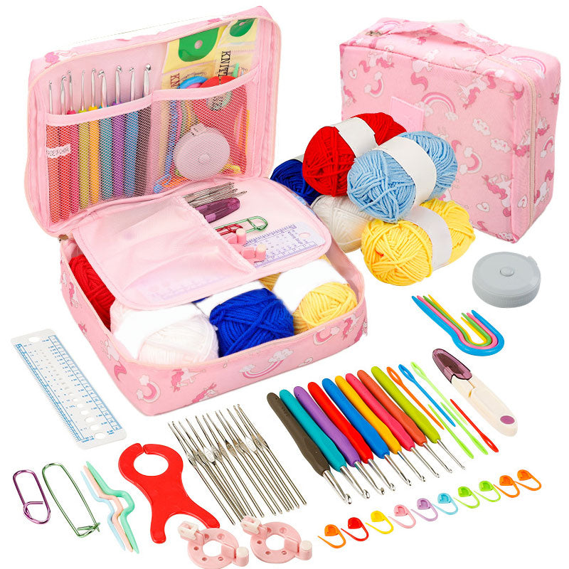 Crochet Kit for Beginners: Travel-Friendly Yarn & Hooks