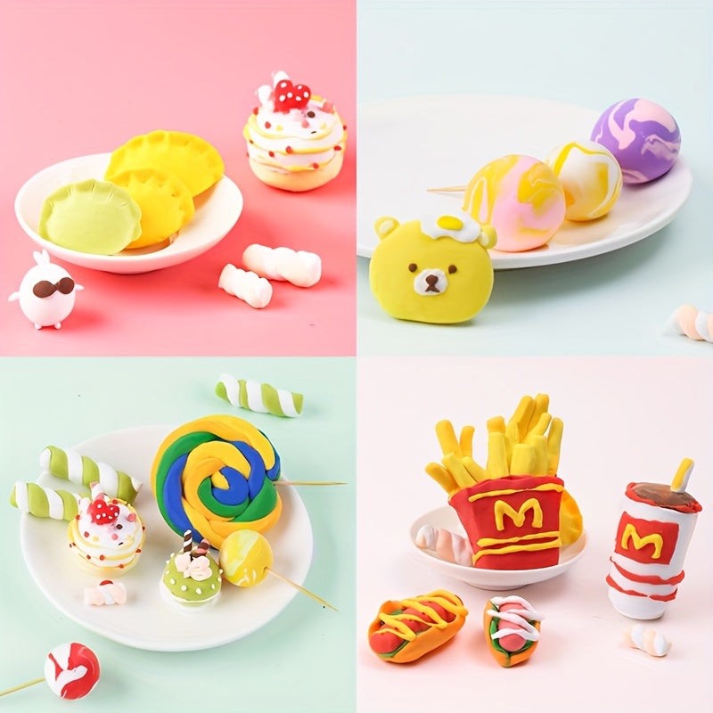 Air Dry Clay Set - Non-Toxic, Vibrant Colors & Tools