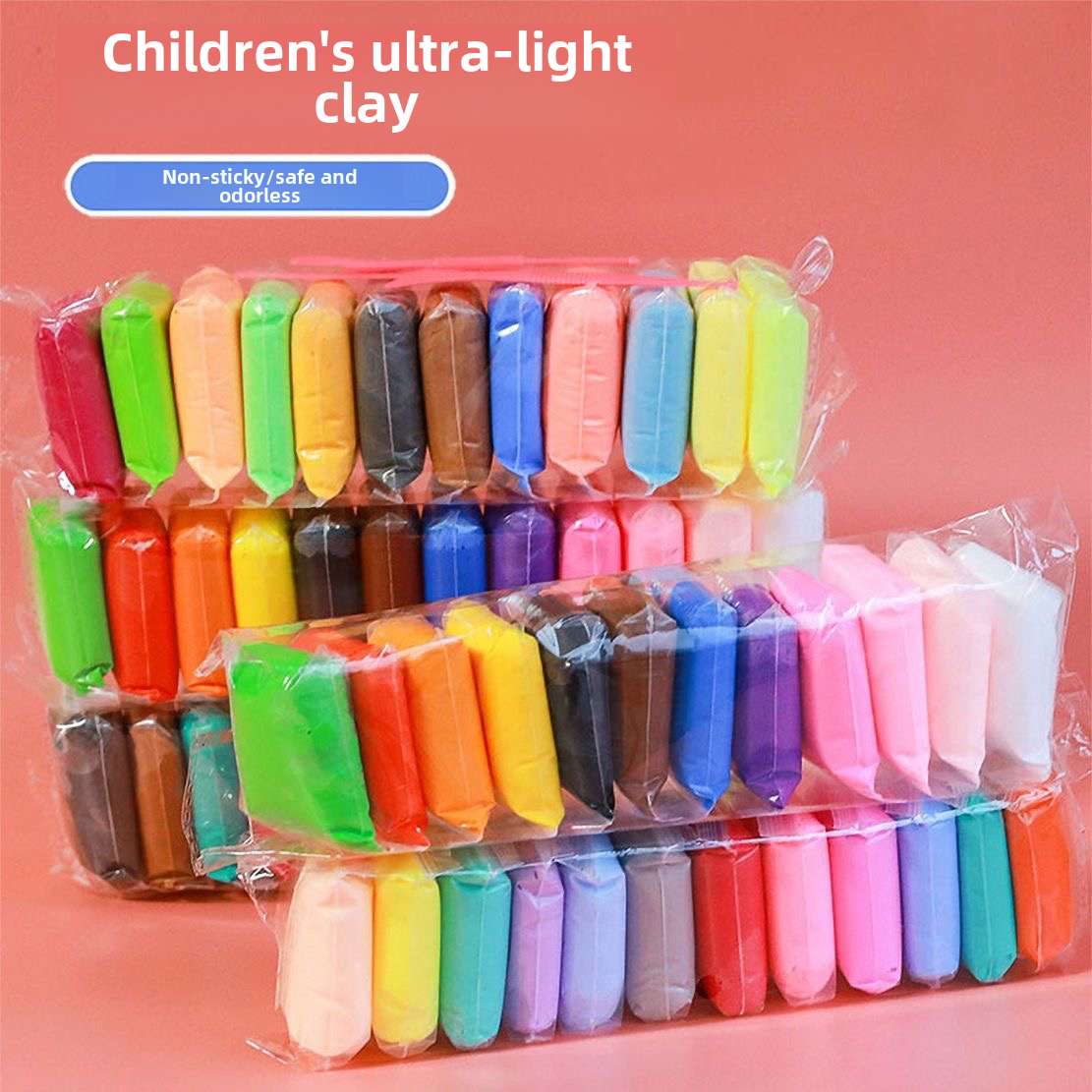 Non-Toxic Clay Set - Ultra-Light 12, 24, 36 Colors Refill