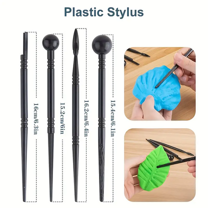 Clay Tools Kit 25 PCS: Sculpting & Ceramics for All Ages