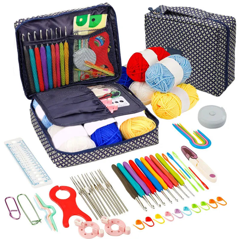 Crochet Kit for Beginners: Travel-Friendly Yarn & Hooks